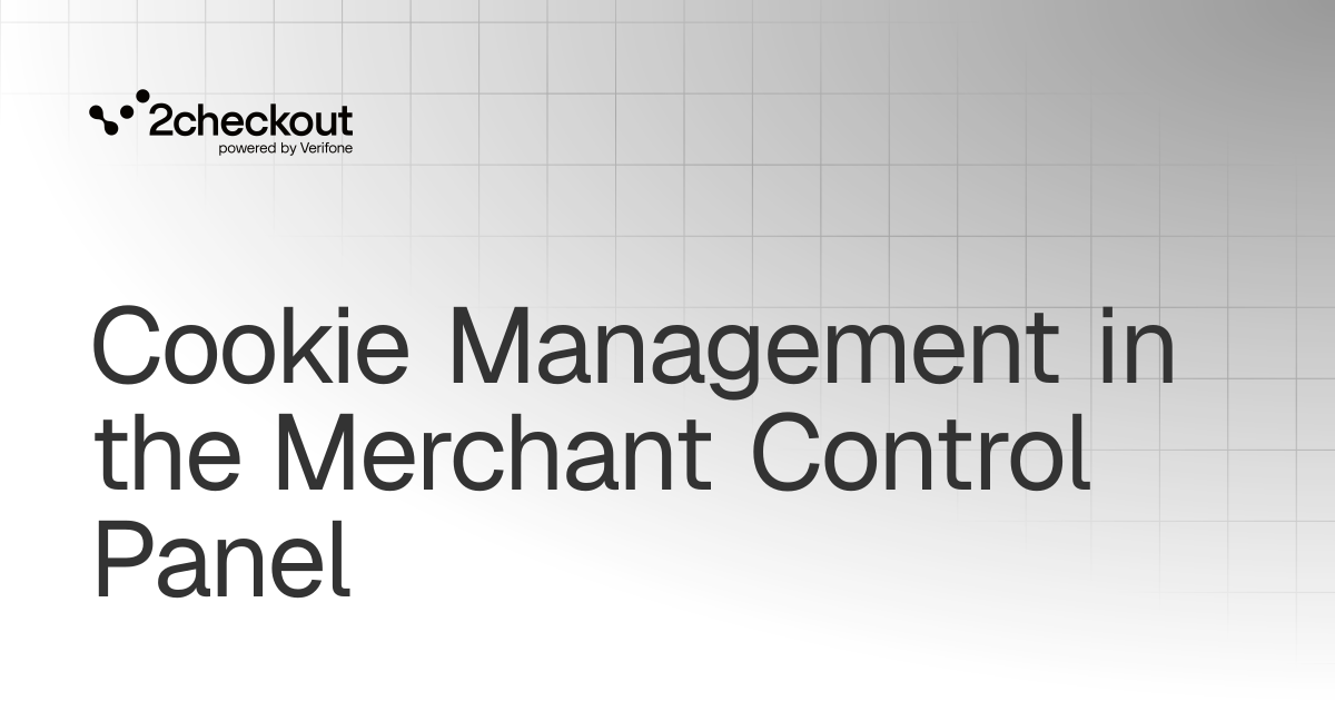 Cookie Management in the Merchant Control Panel | Get started ...