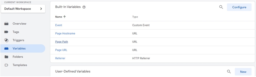 User-Defined Variable